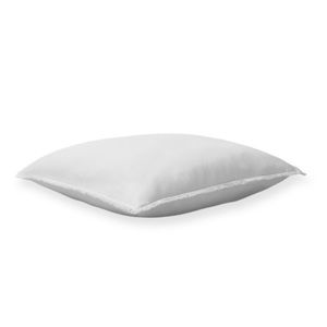 Casaluna Euro White Heavyweight Linen Blend Square Pillow